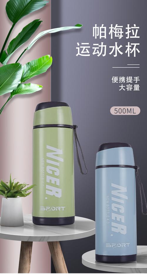 400ml运动便携水壶 开业地推礼品茶水杯